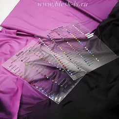 Палетка страз на прозрачном пластике "Лаки Стар"