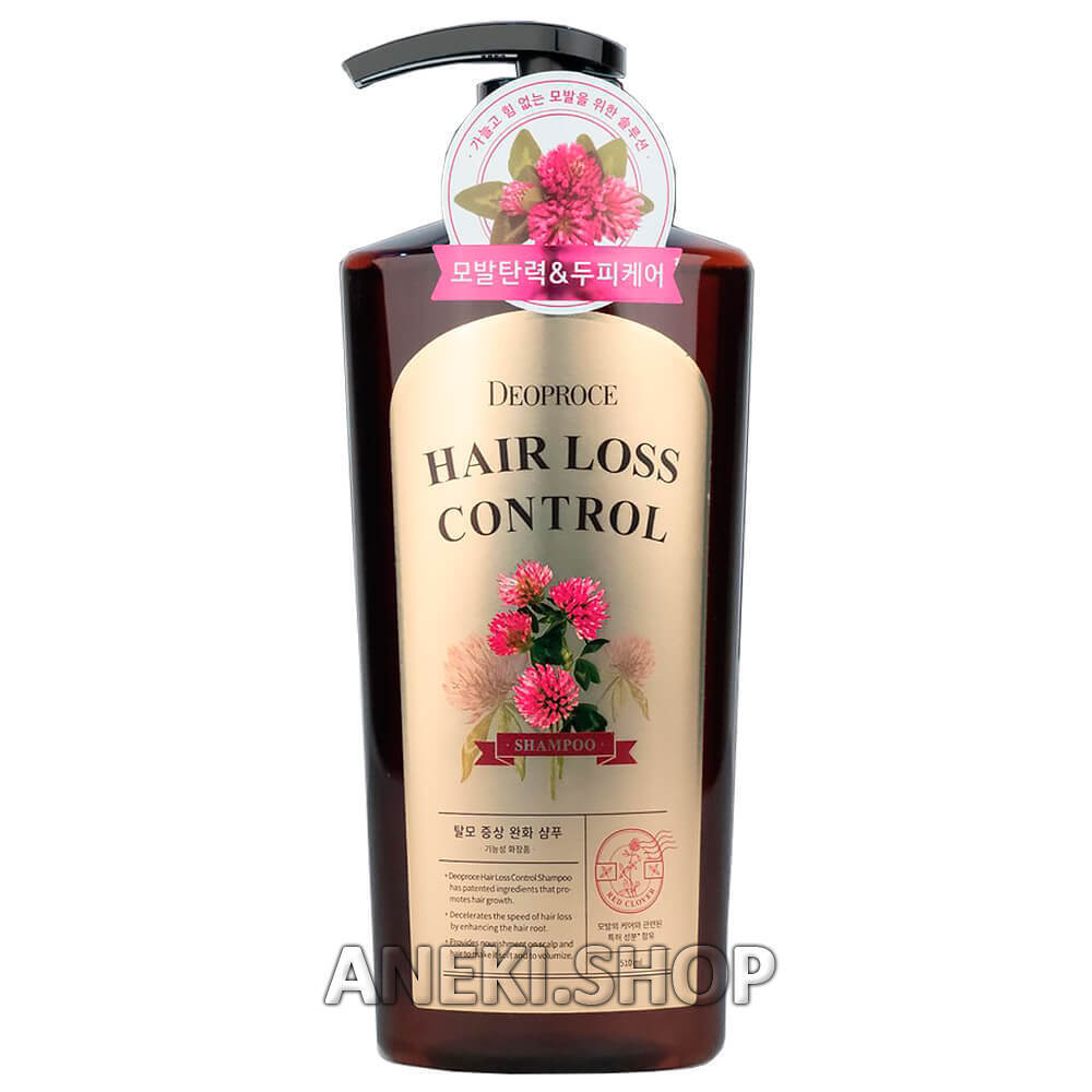 Шампунь с экстрактом клевера от выпадения волос 510 мл Deoproce Hair Loss Control Shampoo