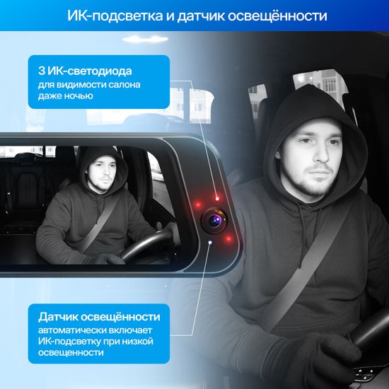 Видеорегистратор-зеркало TrendVision MR-360