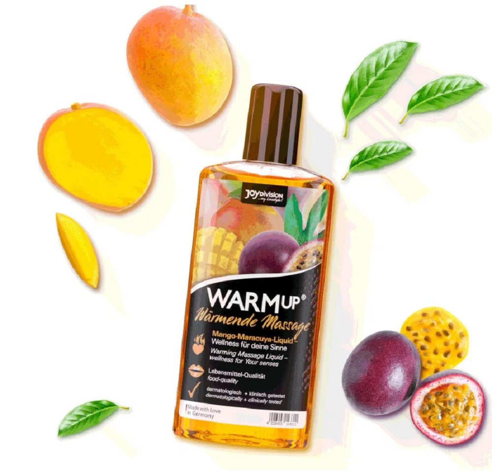 Съедобный разогревающий массажный гель Joy Division Манго+Маракуйя 150 мл