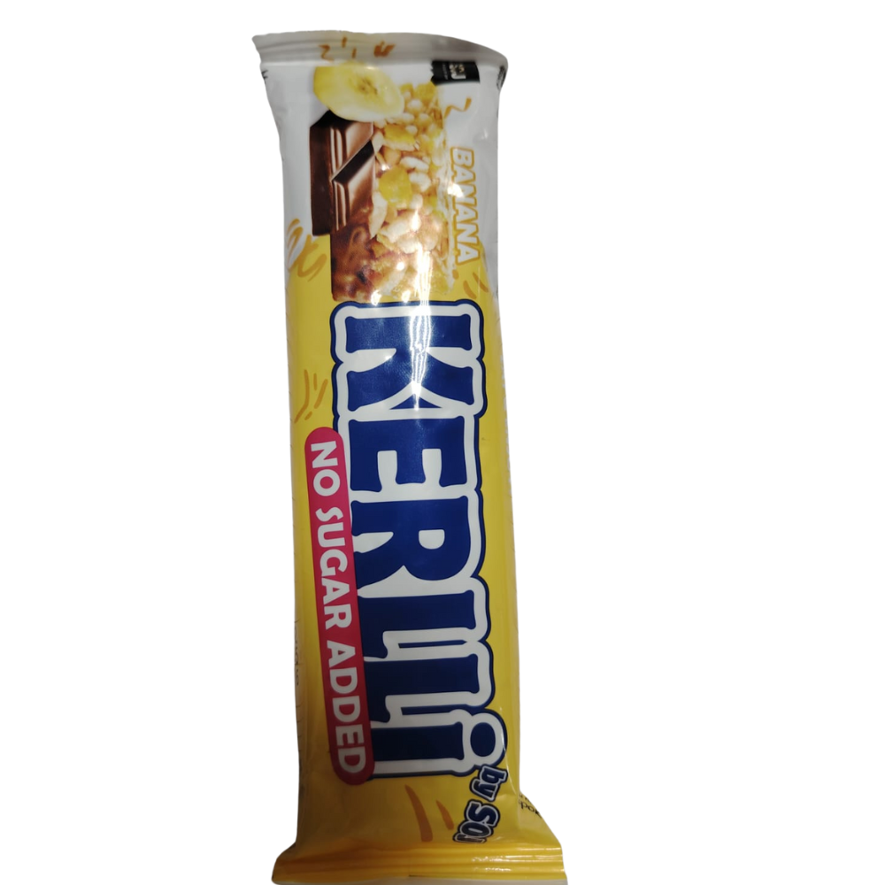Батончик злаковый Kerlli с бананом без сахара 45 гр