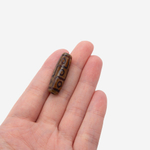 Бусина Дзи "Девять глаз" из агата, 29,5*10,5мм, коричневый