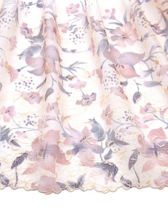 05-143 Вышивка на неэл. сетке 22 см, телесный