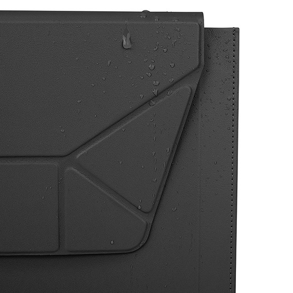 Чехол Uniq Oslo V.2 PU leather Magnetic Laptop sleeve/foldable stand для ноутбуков 14&quot; Jet Black (OSLO(14)-JETBLACK)