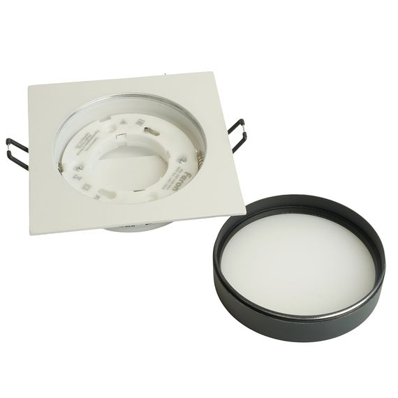 Светильник встраиваемый Feron DL506 потолочный GX53 белый + черный квадрат 51359