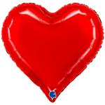 Шар фольгированный Сердце 46 см (Красный)