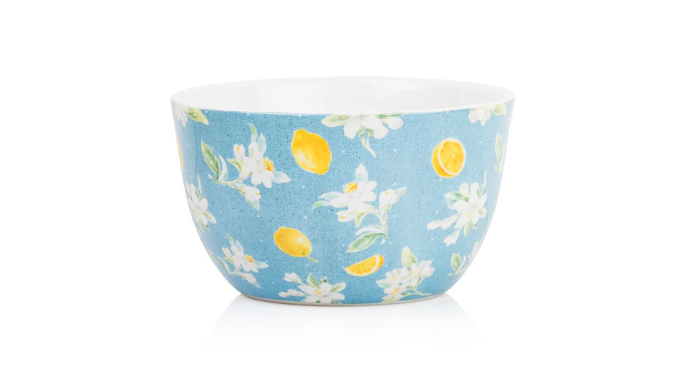 Салатник индивидуальный 13см Certified Int. Лимоны голубой