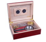 Хьюмидор Tom River на 25 сигар с подарочным набором, Красный 569-162