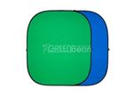 Фон складной GreenBean Twist 240 х 240 B/G хромакей зеленый/синий