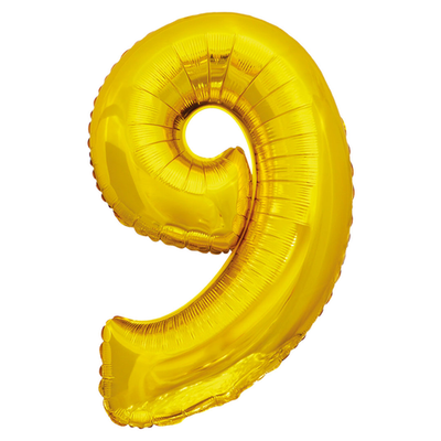 Цифра 9 "Золотой" (34''/86 см)