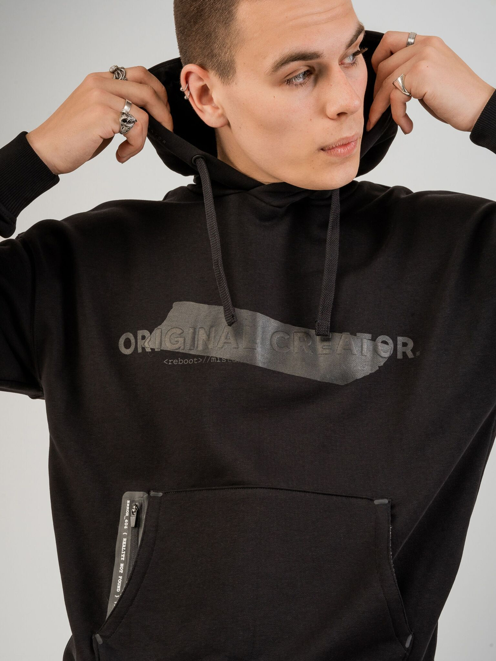 Худи мужское ORIGINAL CREATOR ERROR_404 HOODIE, Черный