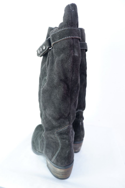 Сапоги удобные визуально из кожи 42 размер