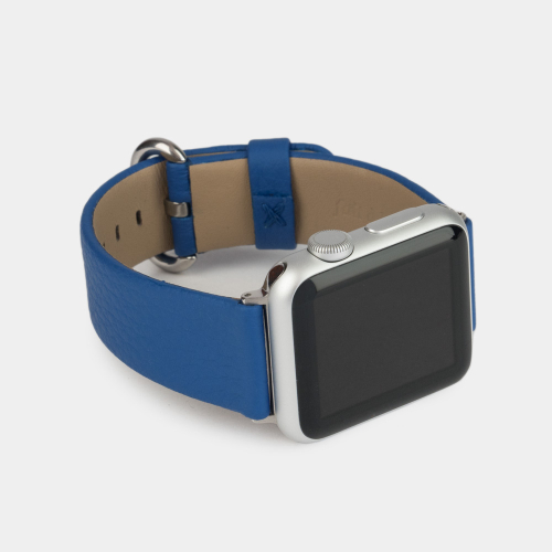 Ремешок для Apple Watch 40/41/42 mm из кожи теленка, цвета синий королевский