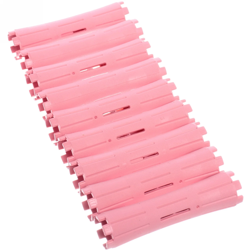 Бигуди пластмассовые-коклюшки 9шт «Styling», микс 6 цветов, d=2,2см (прозрачный пакет с подвесом), без резинки