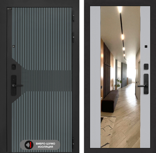 Смартлаб зеркало МАХ серый рельеф софт