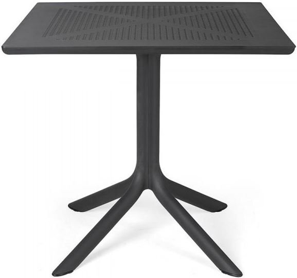 Стол пластиковый обеденный Nardi Clip 80, антрацит
