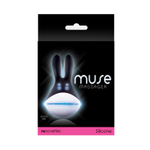 Чёрный клиторальный вибратор Muse Massager с ушками (Цвет: черный)