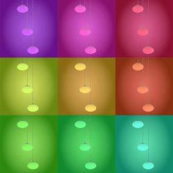 Citilux ATMAN CL226A031 LED RGB Умная каскадная люстра Матовый Хром