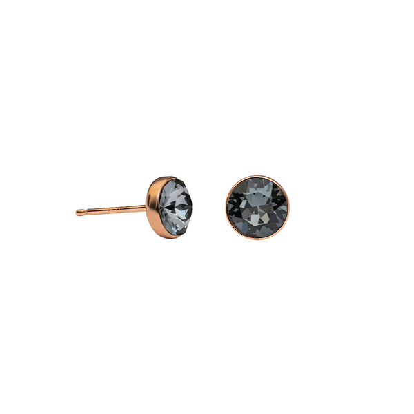 Серьги-пусеты Fiore Luna Crystal Silver Night SWE297 CSN RG