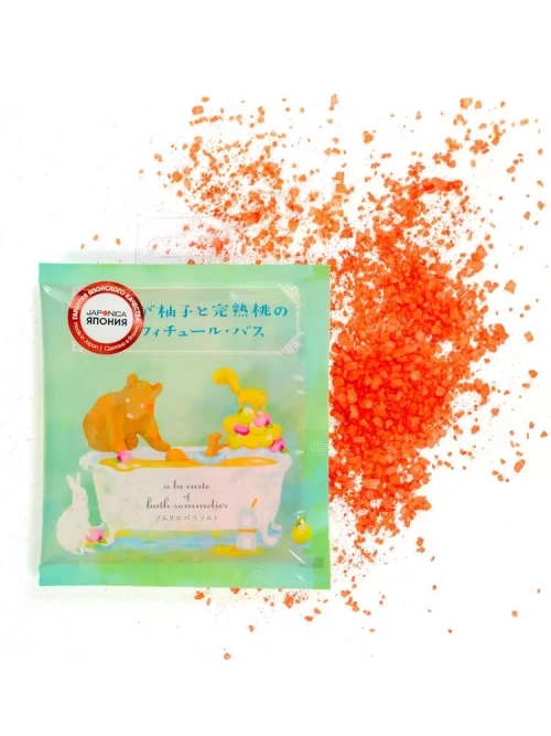 Charley Соль для ванн расслабляющая с экстрактом персика - Sommelier, 40г, шт