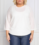 блузка ortisei plus size Persona by Marina Rinaldi - белый(1922012)