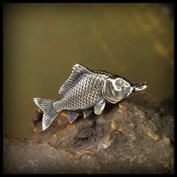 Брелок для ключей "Карп" , латунь