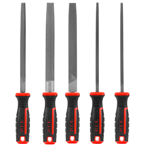 Набор напильников с двухкомпонентной рукояткой PIT HSET03-0005