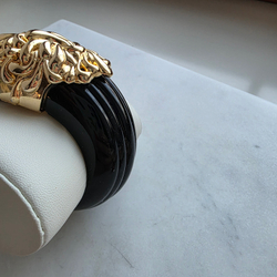 Браслет Inna Cytrine из чёрного люцита