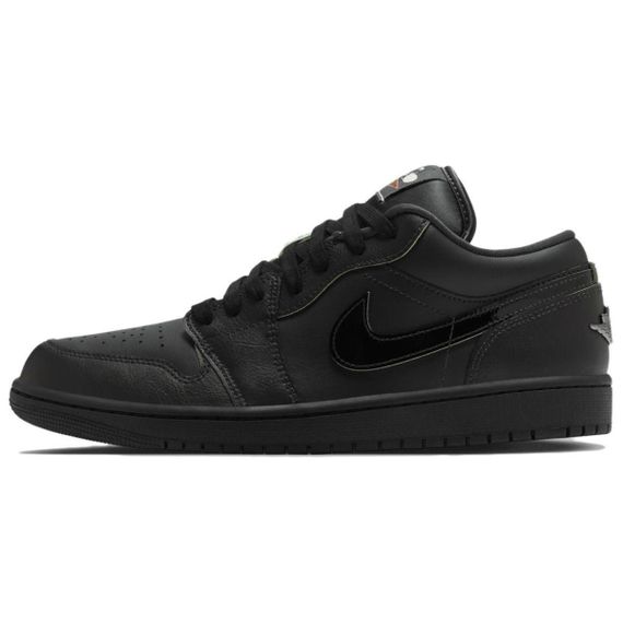 Jordan Air Jordan 1 Подвесные баскетбольные кроссовки с низким верхом Черные Унисекс