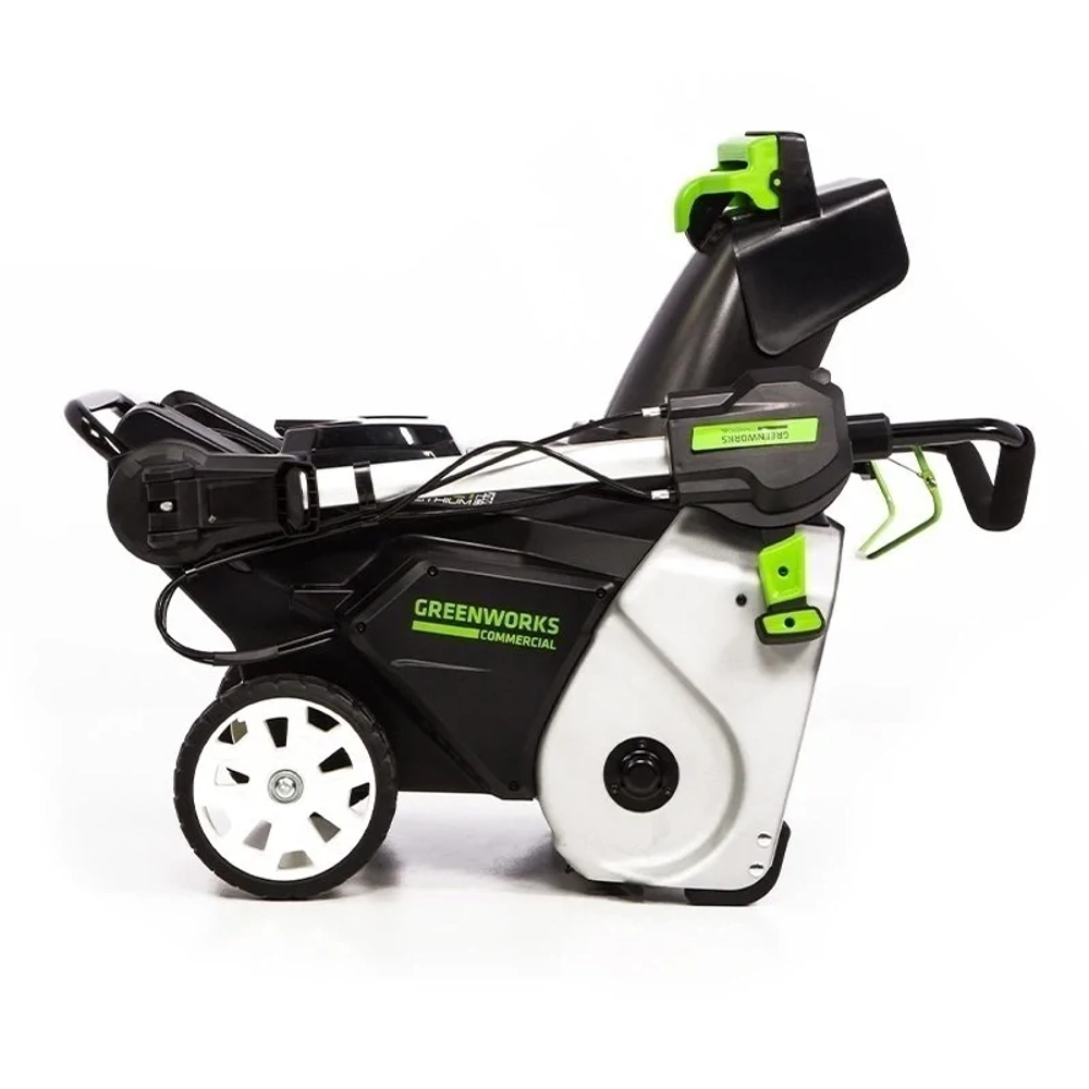 Greenworks GD82 82В аккумуляторный снегоуборщик (1 x 5 Ач, ЗУ) ковш 56 см, выброс 8 м 2602507UB