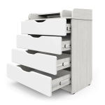 Комод Атон СИРИУС-2 WOOD ПВХ 800/4 древесина белая