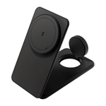 Складная зарядная станция MagSafe VLP Alum Power Pro для Samsung Galaxy (Qi2) Беспроводная зарядка: Qi 15 Вт, Qi 5 Вт, магнитное крепление для зарядки Samsung Galaxy Watch (Qi 3 Вт). Проводная зарядка: нет. Сертификация Qi2. Отсутствует LED-индикация