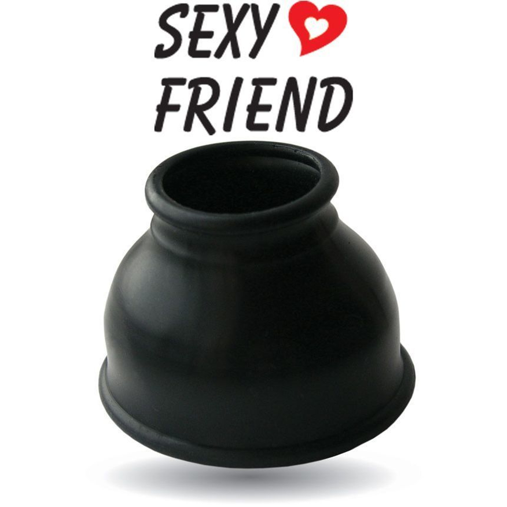 Чёрная уплотнительная насадка для помпы - размер M