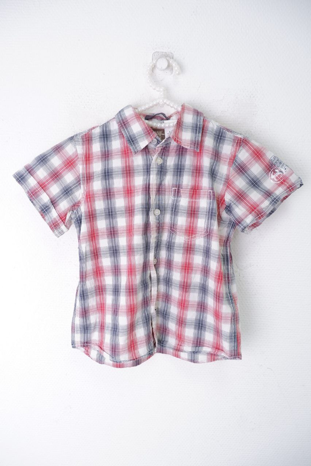 Рубашка H&M в клетку на 6-7 лет