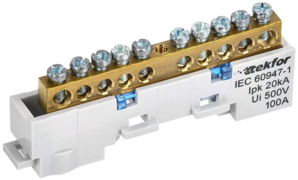 Шина нулевая N неизол. на универс. держ. 6х9-10-С TEKFOR IEK TF-NN10-10-DL-K07 Шина нулевая N неизол. на универс. держ. 6х9-10-С TEKFOR IEK TF-NN10-10-DL-K07