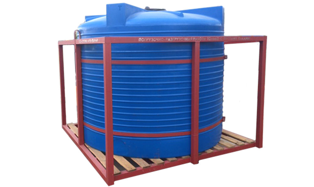 Кассета транспортная с пластиковой емкостью STERH 1х4500T 5000 л.(213x213x185см;синий) - арт.555106