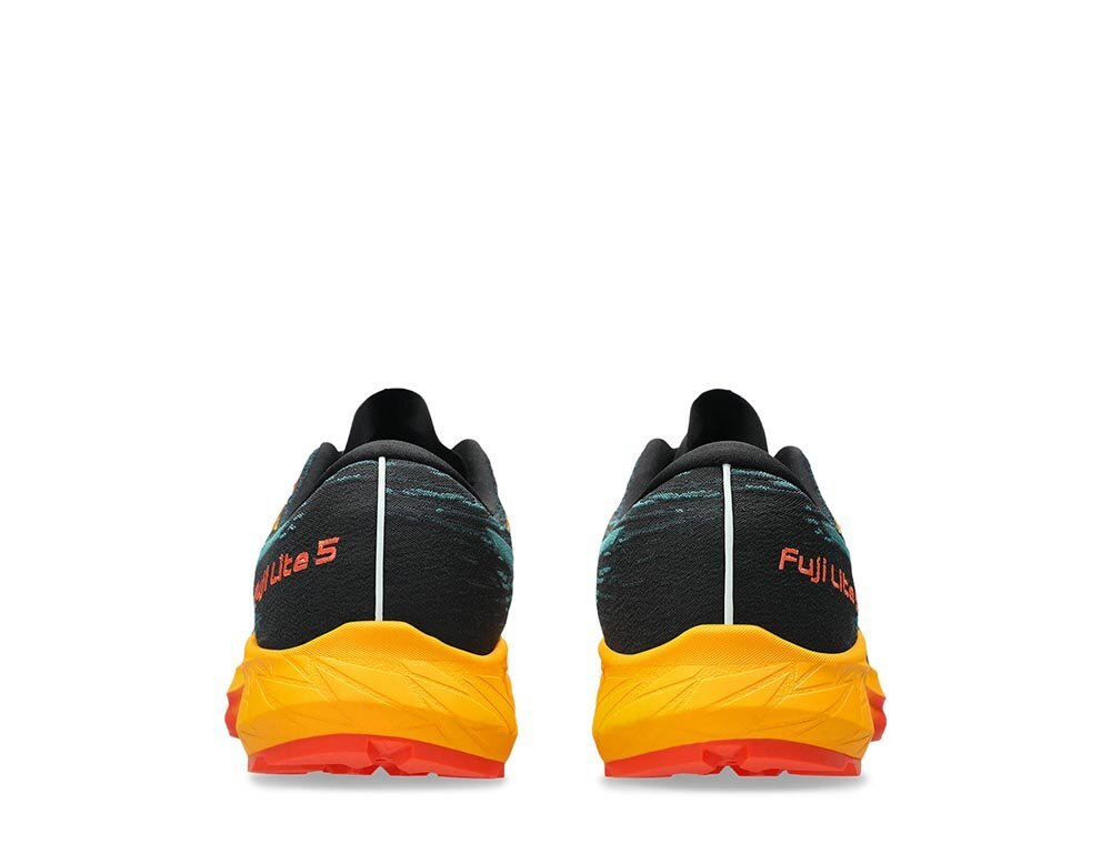 Кроссовки для бега мужские Asics Fuji Lite 5 M Темно-зеленые с оранжевым