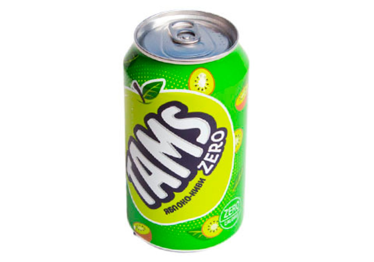 Напиток Tams Zero Kiwi & Apple, 355мл