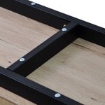 Тумба под телевизор напольная Лоред 160 см дуб, металл, ДСП