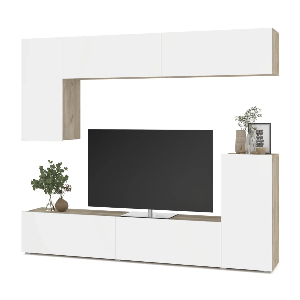 Тетрис Стенка (Серый дуб/Белый)