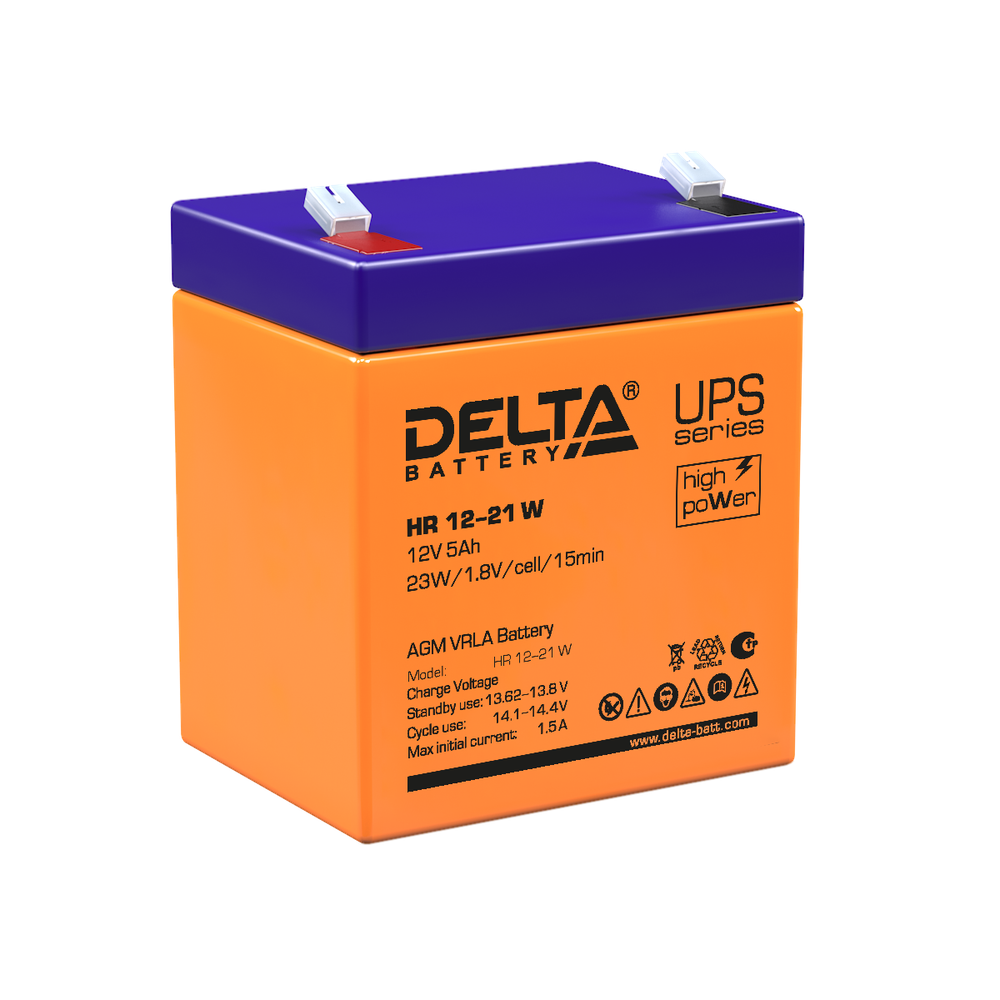 Аккумуляторные батареи DELTA HR 12-21 W