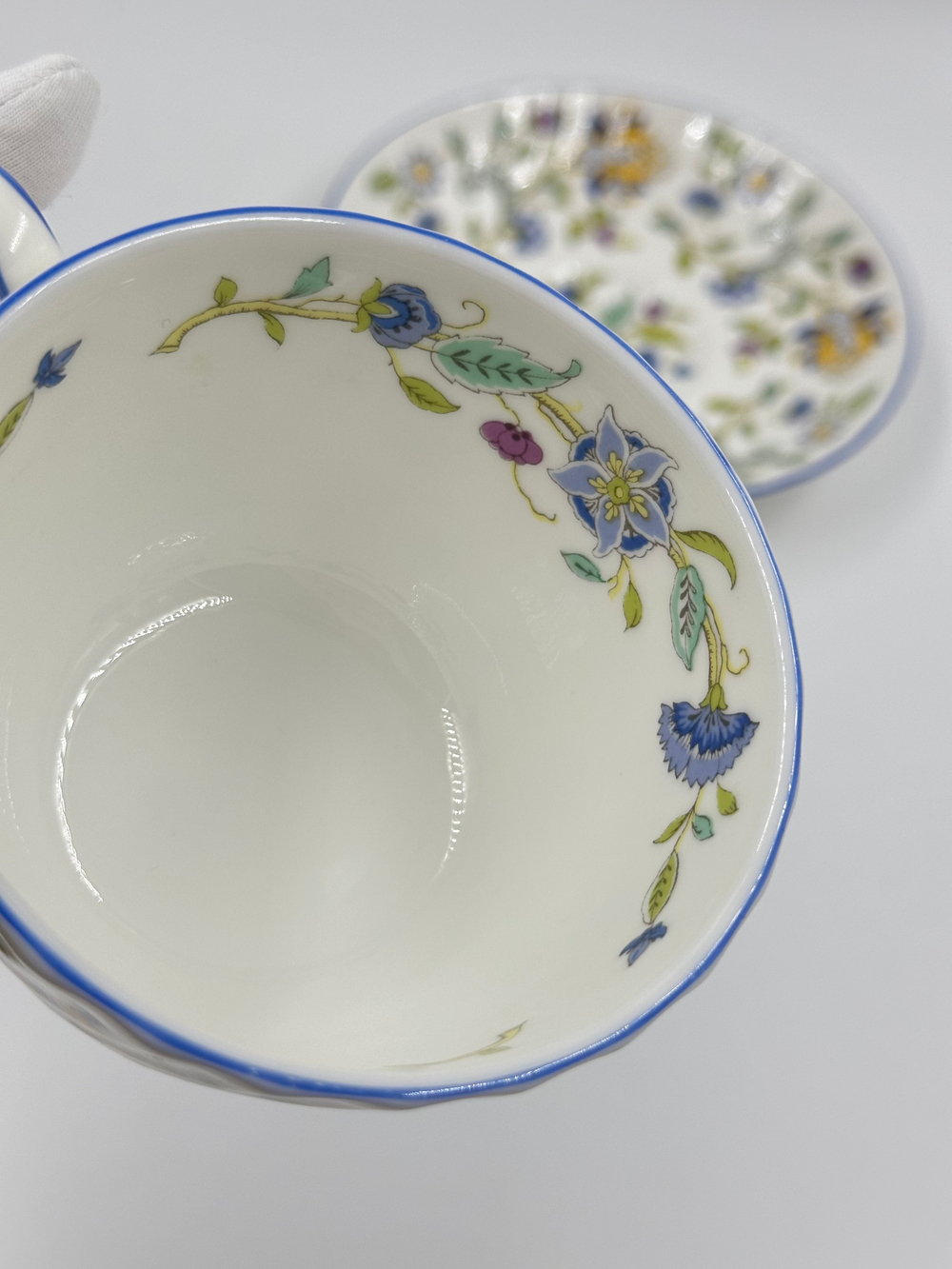 Чайная пара Minton, Haddon Hall blue