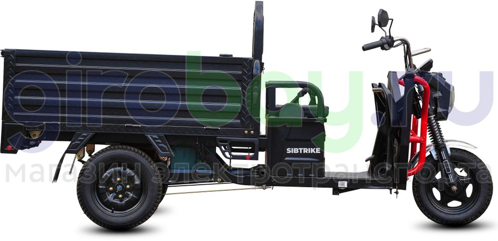 Грузовой электрический трицикл WHITE SIBERIA SIBTRIKE CARGO 1500W (60V/36Ah) - версия 2025 года фото №13