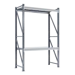 Стеллаж металлический 2000х1250х800 2 полки с настилом