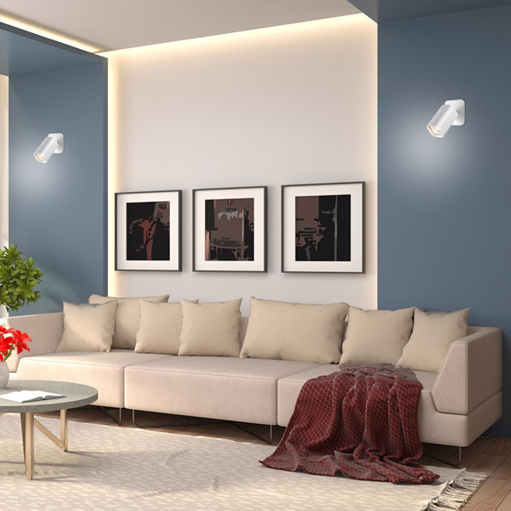 370553 OVER NT19 124 белый Настенный светильник IP20 GU10 50W 230V GUSTO