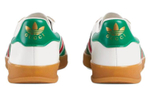 Adidas originals x GUCCI Gucci Gazelle leather casual lace-up fashion sneakers men's white