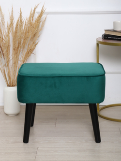 Пуф "Donatello"антивандальный велюр зеленый/венге