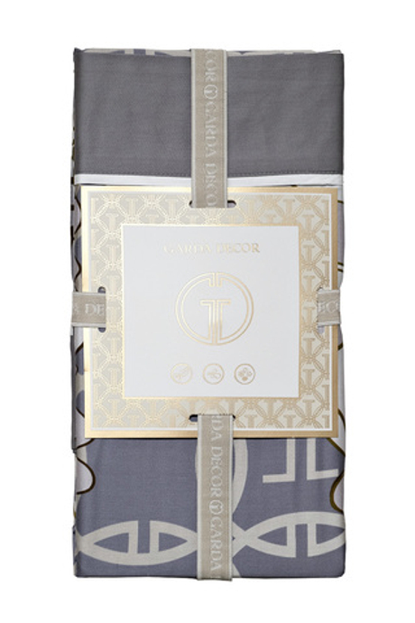 Комплект наволочек 2шт 50х70 Garda Decor Пионы серый