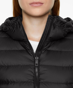 Oysho Водоотталкивающая куртка с легким наполнителем из 100%-го пуха, черный