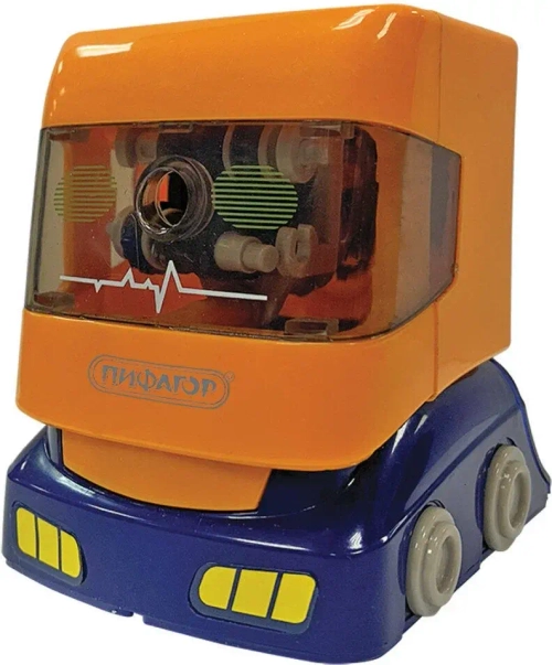 Точилка механическая ПИФАГОР "Грузовик", корпус оранжевый, 228488